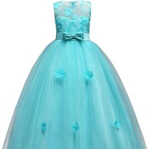 BTOM CASTLE Tulle Retro Vintage Lace Dress  12-13 years
